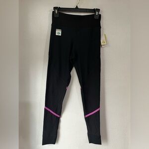 Trina Turk, black long, athletic pants, leggings, yoga, exercise Sz S NWT